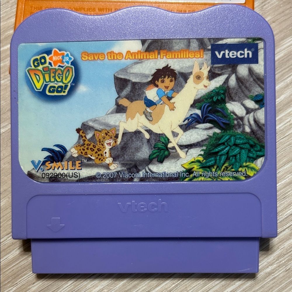 VTech V.Smile Go Diego Go Game Cartridge - Purple